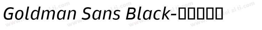 Goldman Sans Black字体转换
